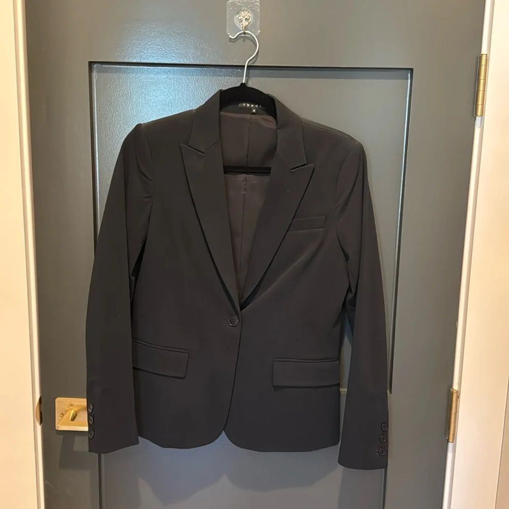 Theory Blazer-Black Size 8-Worn 1 time